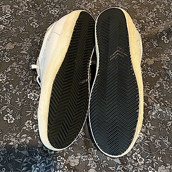 Golden Goose Deluxe Brand Superstar White & Blue Mink Fur Low Top Sneakers - Picture 13 of 16